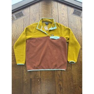 Patagonia Mens Synchilla Lightweight Snap Fleece Sisu Brown Pullover SZ 2XL NWT